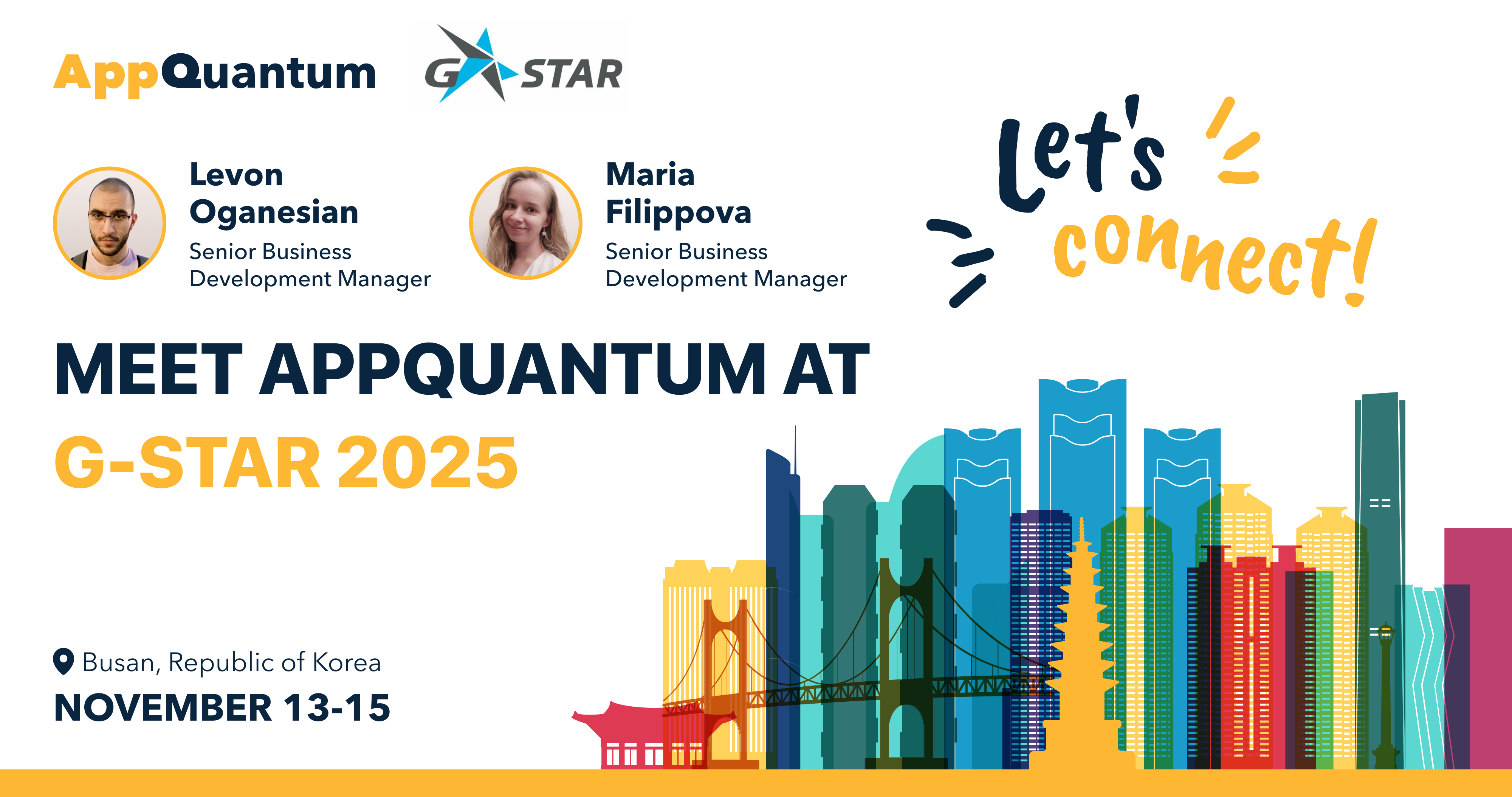 Meet AppQuantum at G-STAR 2025!